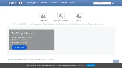 Screenshot of Askart.com
