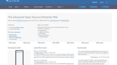Screenshot of Xwiki.org