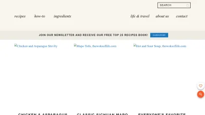 Screenshot preview of thewoksoflife.com
