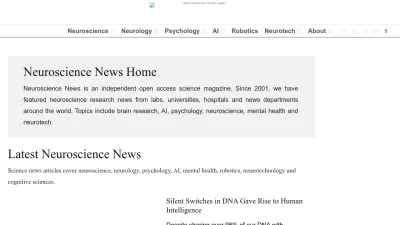 Screenshot of Neurosciencenews.com