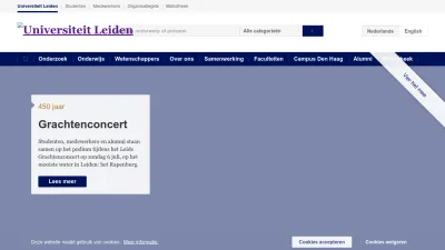 Screenshot preview of universiteitleiden.nl