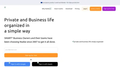 Screenshot preview of nozbe.com