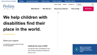 Screenshot of Perkins.org