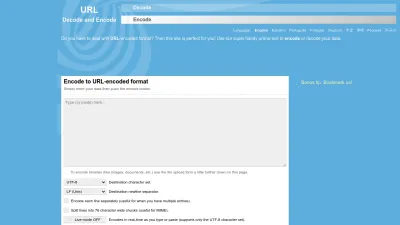 Screenshot of Urlencoder.org