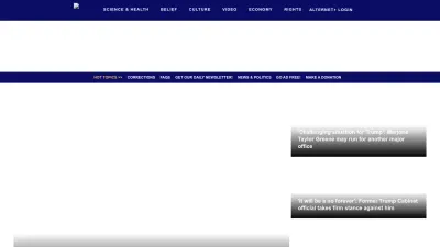 Screenshot preview of alternet.org