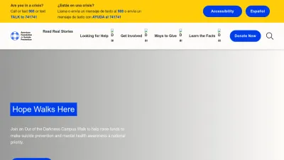 Screenshot of Afsp.org