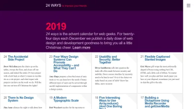 Screenshot of 24ways.org