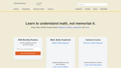 Screenshot of Betterexplained.com