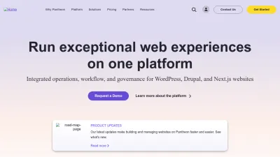 Screenshot of Pantheon.io