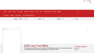 Screenshot of Offbeat.com
