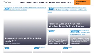 Screenshot preview of diyphotography.net