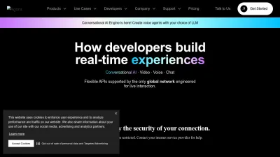 Screenshot of Agora.io