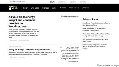 Screenshot of Greentechmedia.com
