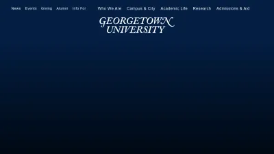 Screenshot of Georgetown.edu