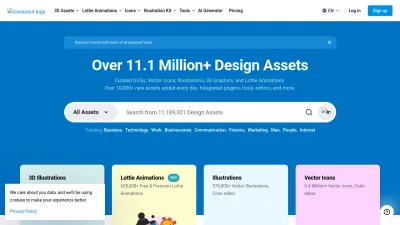Screenshot preview of iconscout.com