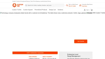 Screenshot preview of customink.com