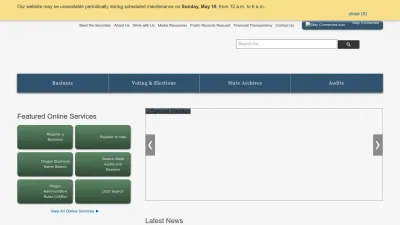 Screenshot of Sos.oregon.gov