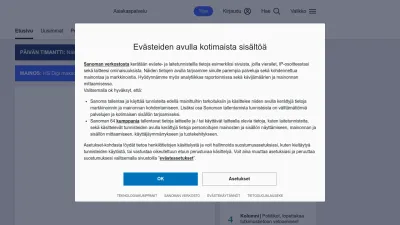 Screenshot of Hs.fi