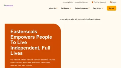 Screenshot of Easterseals.com