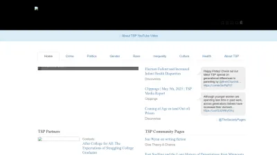 Screenshot of Thesocietypages.org