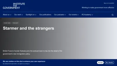 Screenshot of Instituteforgovernment.org.uk