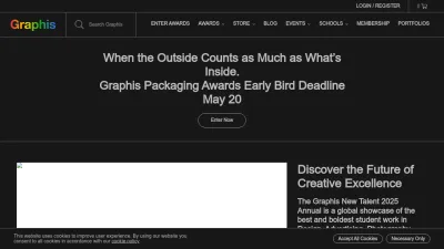 Screenshot of Graphis.com