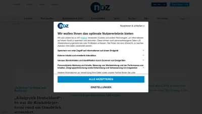 Screenshot of Noz.de