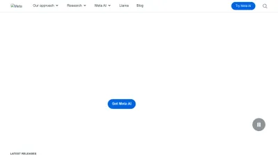 Screenshot of Ai.meta.com