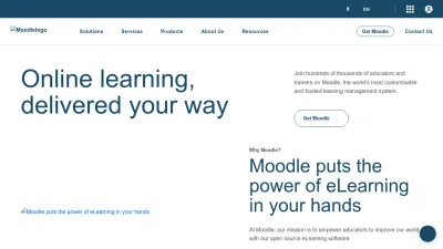 Screenshot of Moodle.com