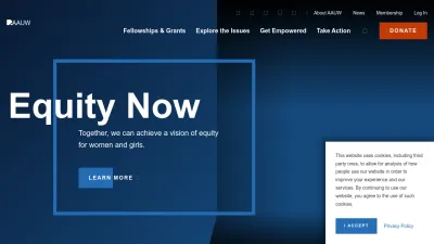 Screenshot of Aauw.org