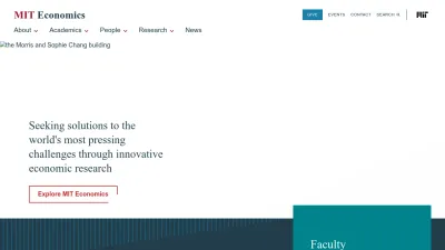 Screenshot of Economics.mit.edu