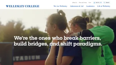 Screenshot of Wellesley.edu