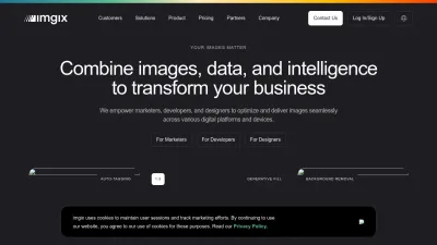 Screenshot of Imgix.com