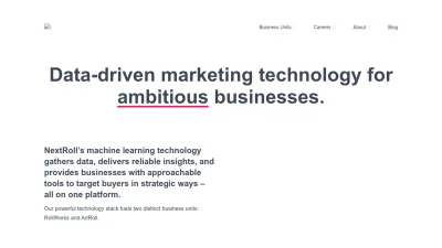 Screenshot of Nextroll.com