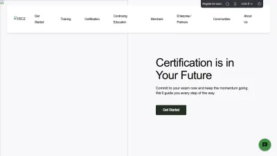 Screenshot of Isc2.org
