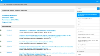 Screenshot of Wedocs.unep.org