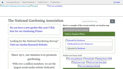 Screenshot of Garden.org