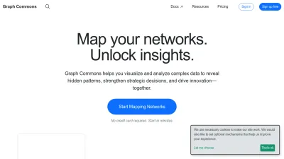 Screenshot of Graphcommons.com