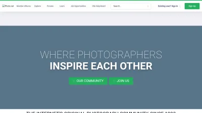 Screenshot of Photo.net