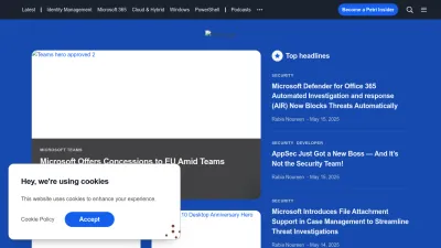Screenshot of Petri.com
