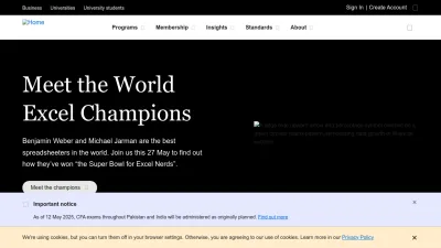 Screenshot of Cfainstitute.org