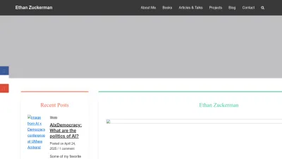 Screenshot of Ethanzuckerman.com