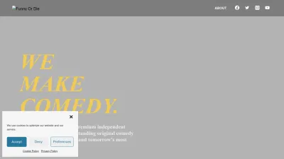 Screenshot of Funnyordie.com