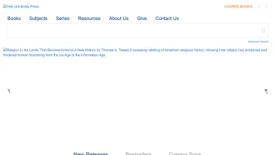 Screenshot preview of yalebooks.yale.edu