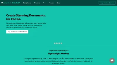Screenshot preview of jotterpad.app