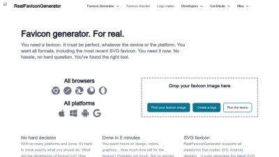 Screenshot of Realfavicongenerator.net