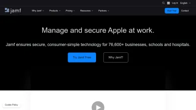 Screenshot of Jamf.com