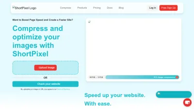 Screenshot of Shortpixel.com