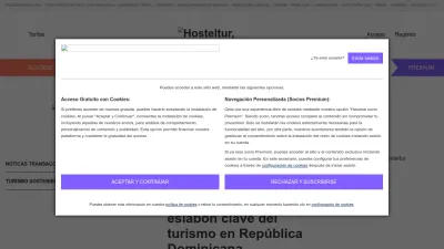 Screenshot of Hosteltur.com