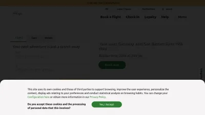 Screenshot of Ethiopianairlines.com